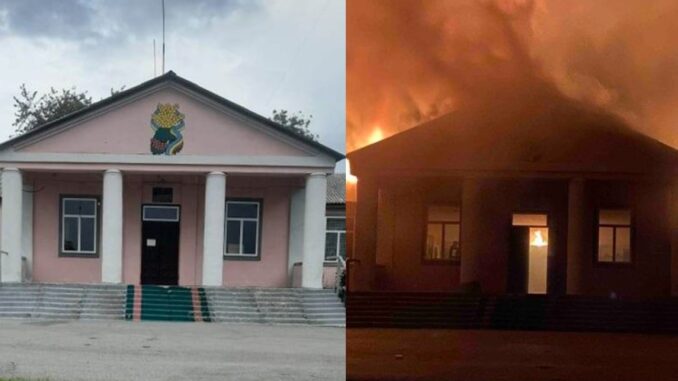 На Кіровоградщині пожежа знищила будинок культури та бібліотеку