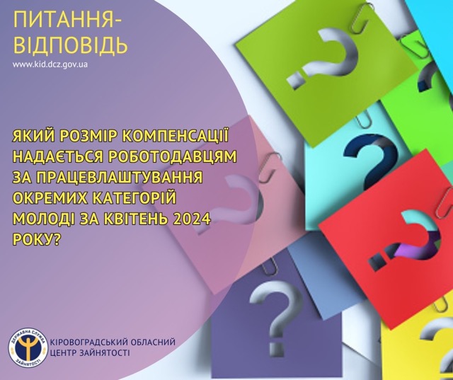 Розмір компенсації роботодавцям за працевлаштування молоді у 2024 році