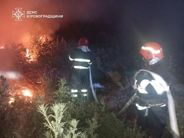 На Кіровоградщині ліквідовано п’ять пожеж різного характеру