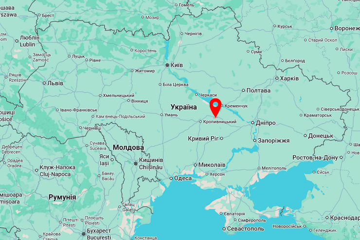 Олександрія де це на карті України