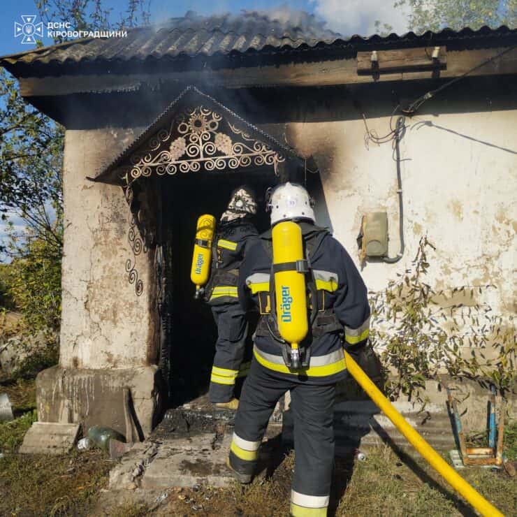 Під час пожежі в Олександрійському районі загинула жінка