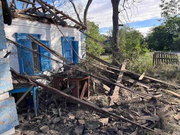 Наслідки обстрілу Олександрійського району сьогодні: зруйновані та пошкоджені будинки