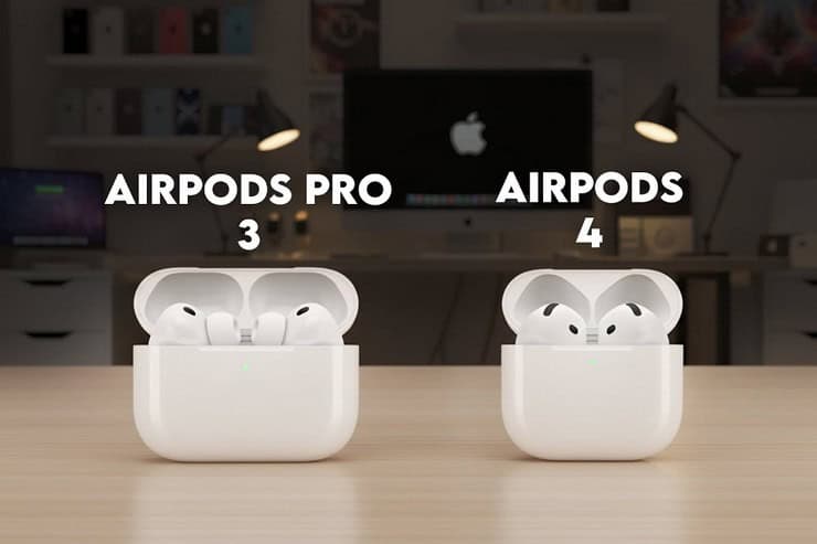 Беспроводные наушники Apple AirPods 4, Pro 3, Max 2